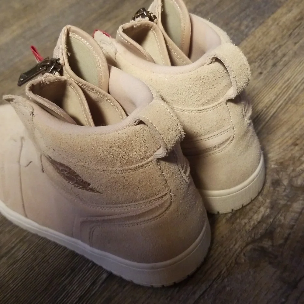 NIKE Air Jordan 10 Women Hightop Balarina Pink Suede Zip up EXCELLENT condition - Picture 12 of 17